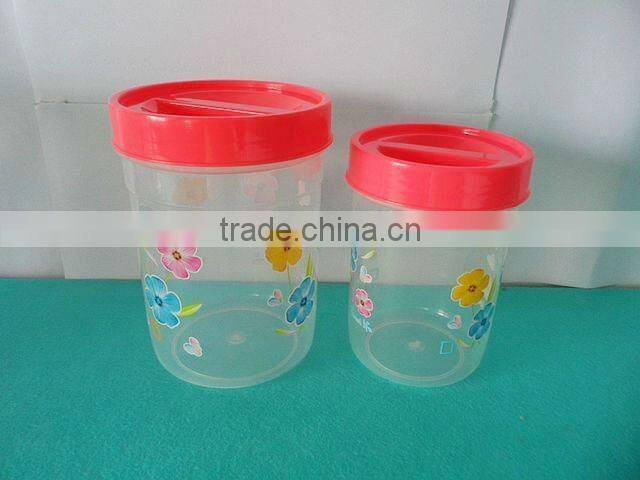 4pcs/set plastic PP candy canister set
