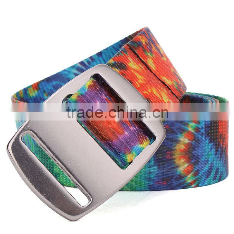 Fashion nylon webbing belt heat transfer printing nylon belt
