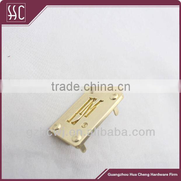 heart shape nickel plate metal brand logo label