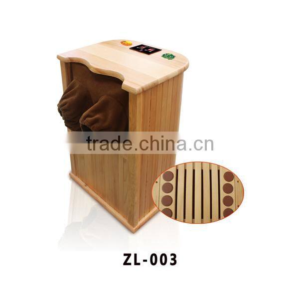 infrared sauna wooden barrel massager for foot care