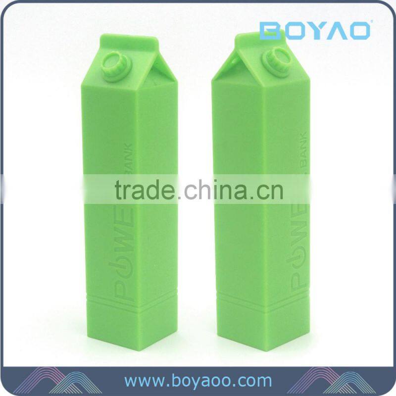2016 New Promotion Mini Gift Milk Power Bank 2600mah