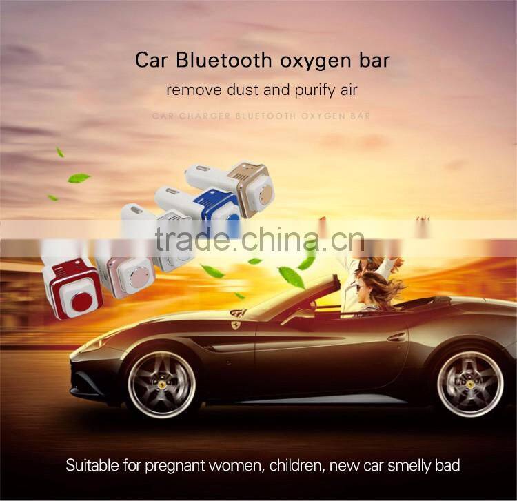 China mainland phone car charger/mini car charging ear-in headset with dual USB