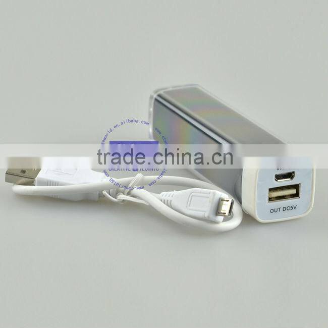 C&T 2013 new Portable 2600mAh high brightness led lamps mobile power bank