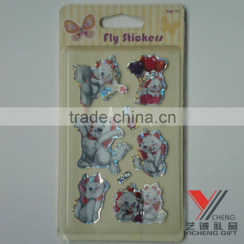 beautiful snowwhite 3D PVC Fly sticker