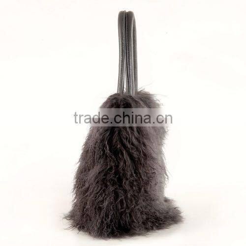 Wholesale Genuine Mongolian Lamb Fur Bag for Fashion Women with Reasonable Price Fur Bag