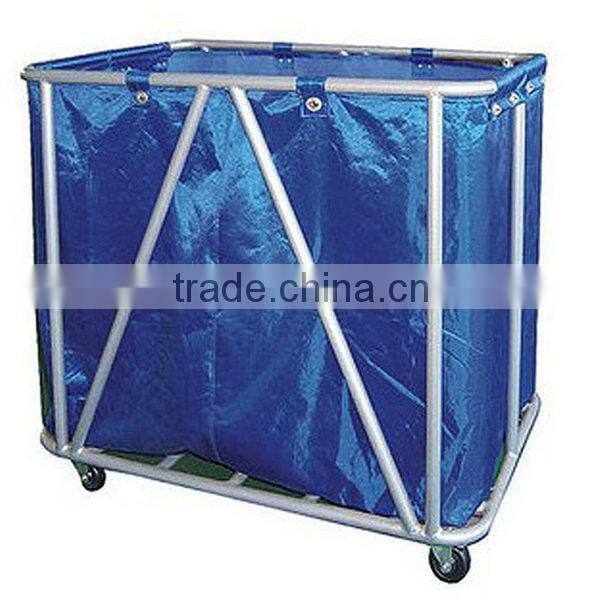 well sale wheelie hotel linen housekeeping trolleys cart with canvas