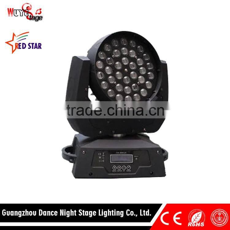 Promotional hottest rgbw zoom 36x10w 4in1 led moving head wash light