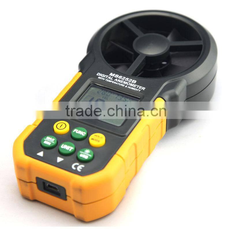 MS6252B Digital Anemometer Air Wind Speed Velocity Meter USB Interface