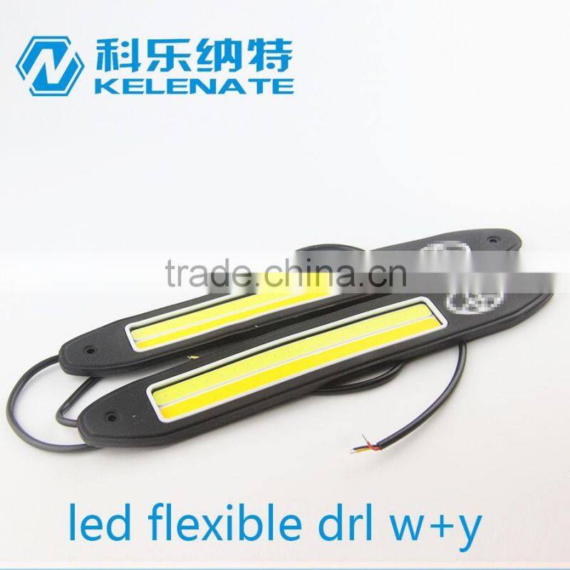 Best selling 100% waterproof flexible cob led drl strip auto drl led daytime runing light