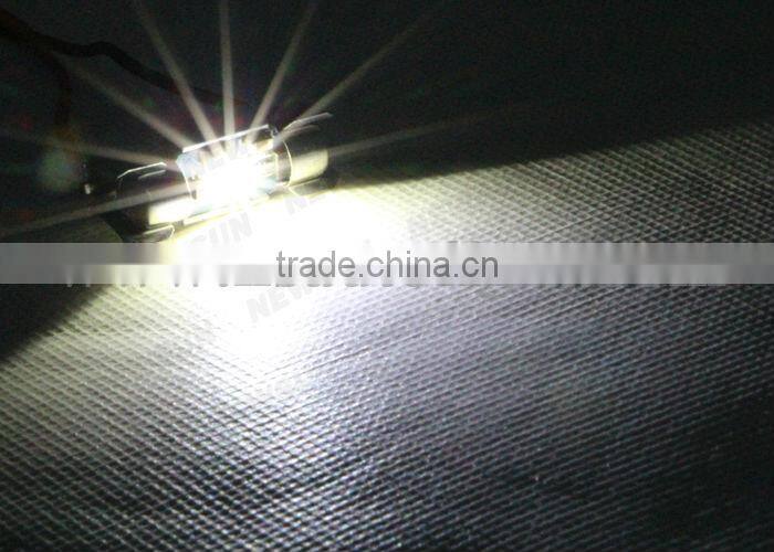 High quality warranty c ree car reading light interior lamps license light 36mm festoon dome light with built-in canbus resistor