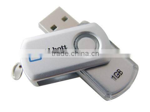 Most popular metal twist swivel USB great for gift market promotioal USB stick