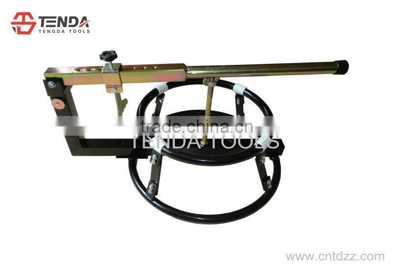 Motorcycle tire changing equipment
