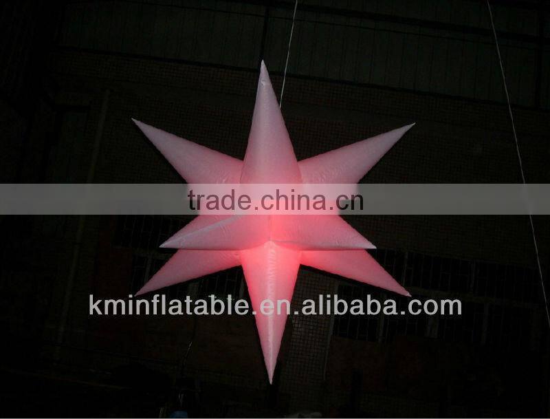white inflatable star