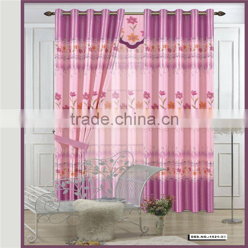 Home decor 100% polyester Curtain cloth printing curtain cloth
