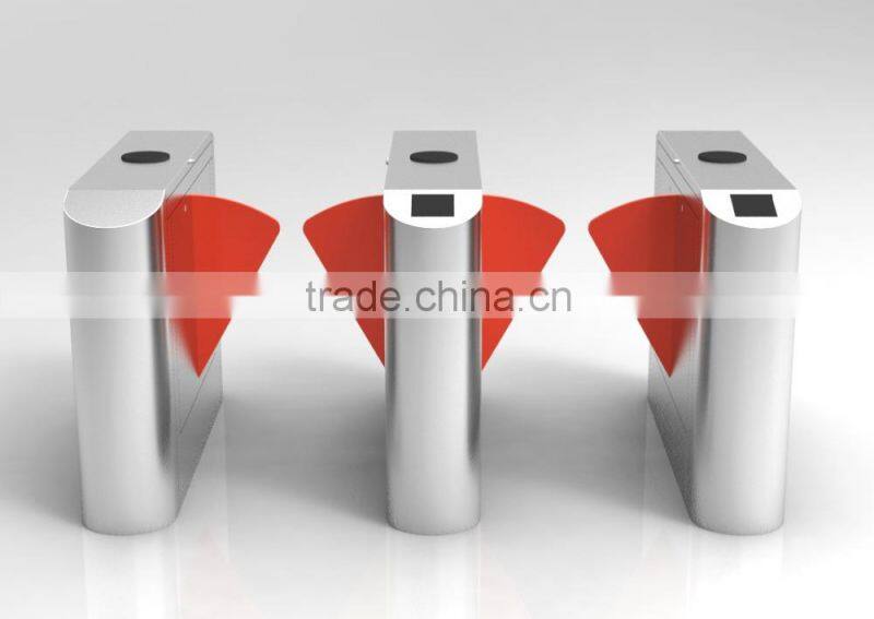 Shenzhen Airport Automatic Fingerprint Flap Turnstile Electronic Turnstile for Access Control