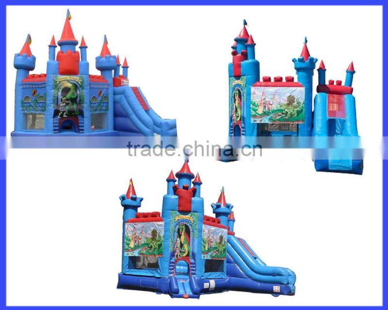 2016 New inflatable bouncer combo,Inflatable Brave Knight Combo