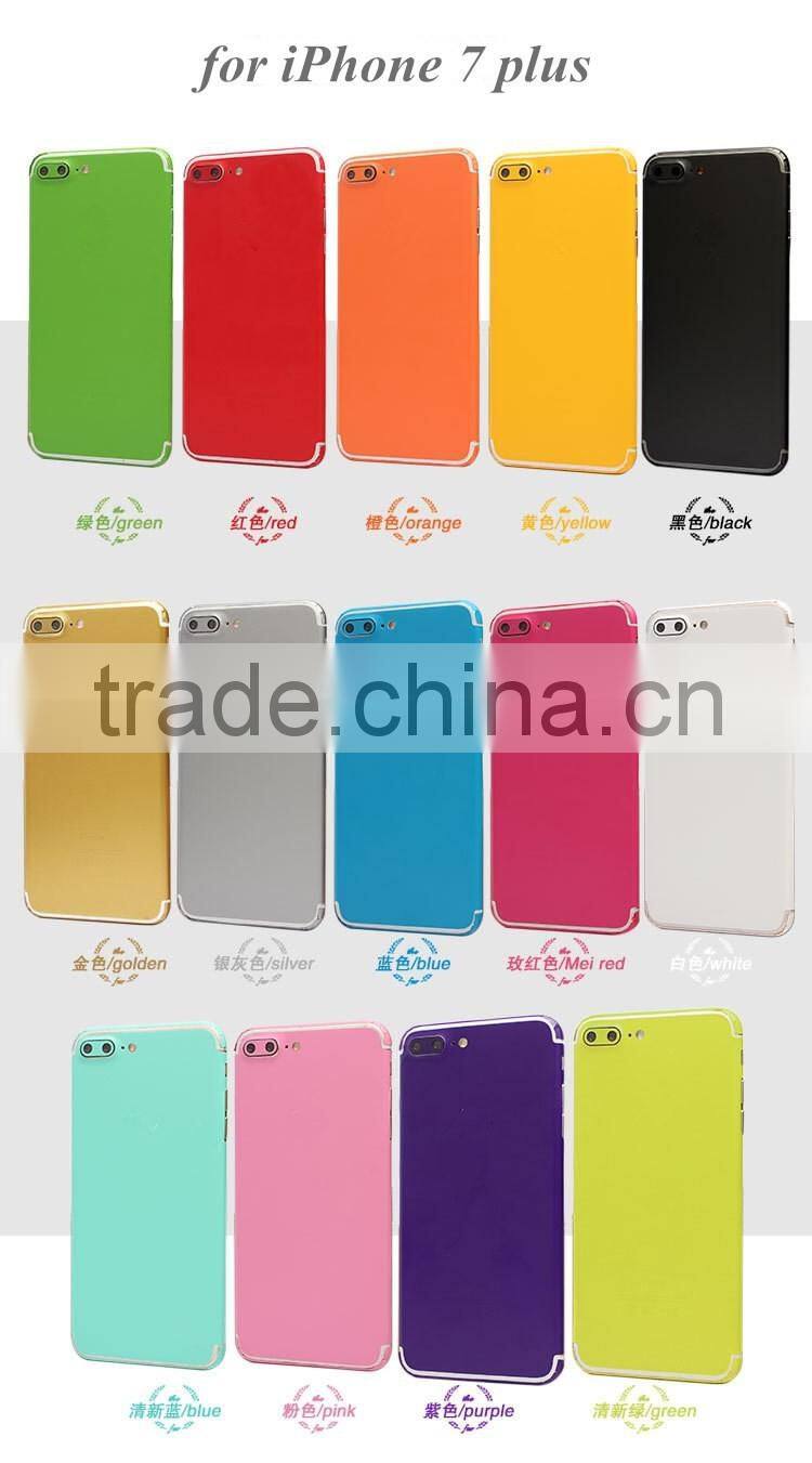 mobile phone accessories for iphone 7 colorful matte finish sticker decal skin cover