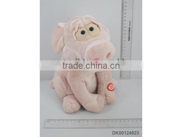Battery Operated Stuffed Plush Pink Pig Toy