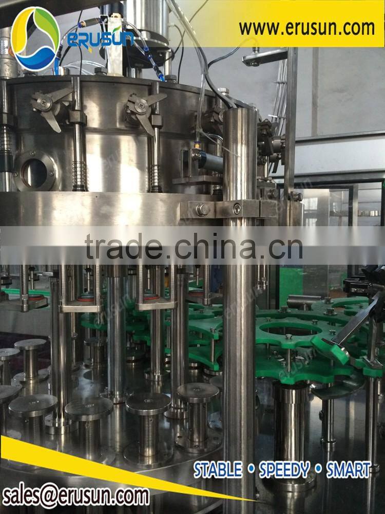 3000BPH Glass Bottle Balanced Pressure Filling Machine
