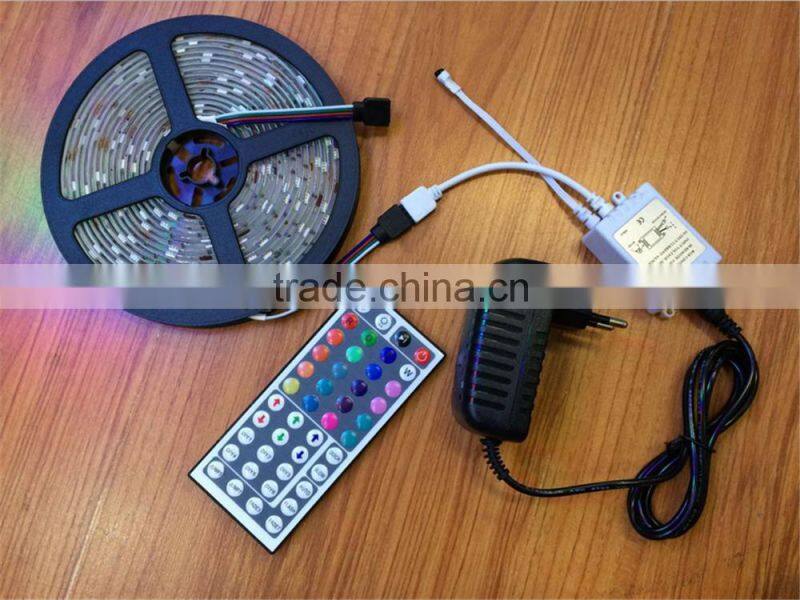 LED colorful Light Strip 5050 SMD 12V 30 lights RGB lights strips (waterproof) 5 m 150 lights +44-key controller +power supply