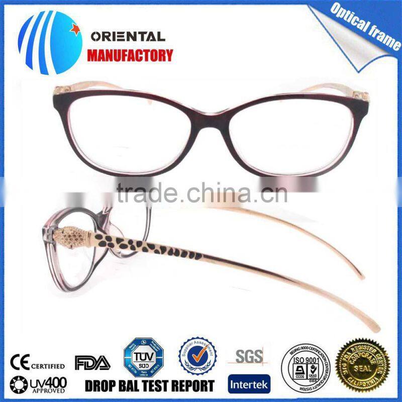 ladies jewelry leopard pattern reading glasses