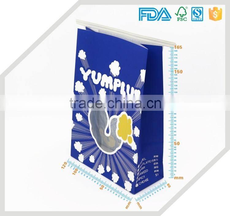 China alibaba Shopping online Popcorn paper bag kraft tin tie paper bag for food