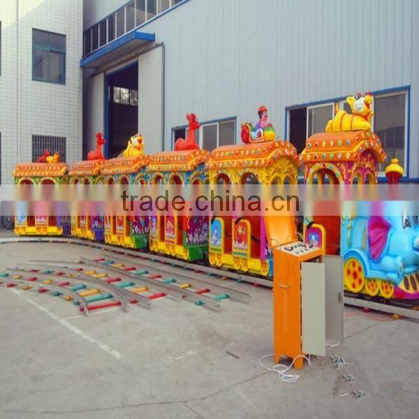 2016 New Product Used Amusement Park Rides Elephant Track Train For Kids / Adults