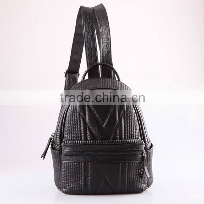 4785- new Hot sale designer pu backpack 2016 wholesale quilting backpack