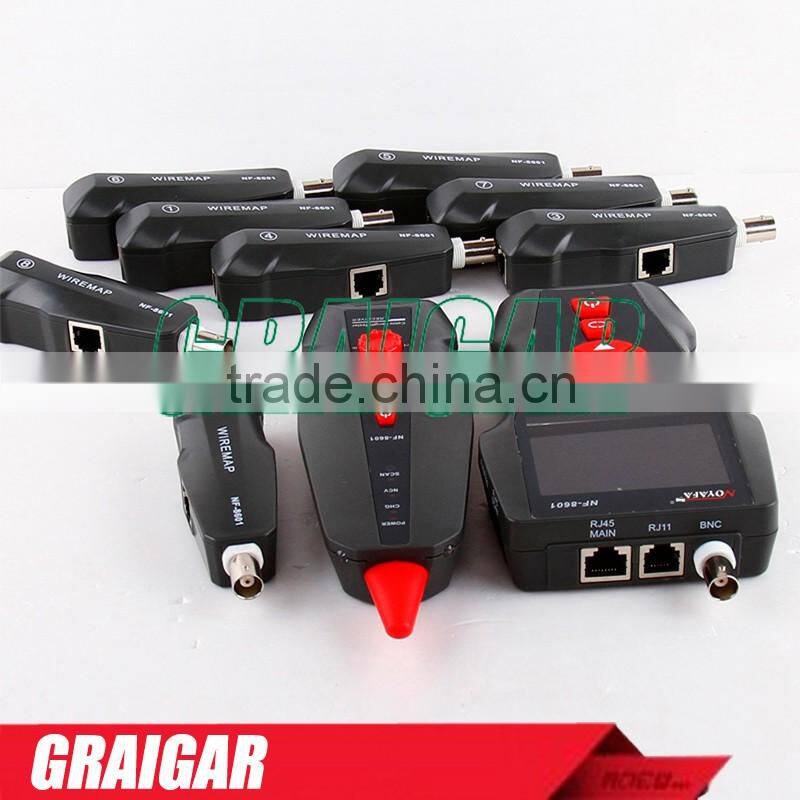 Original Noyafa NF-8601W RJ45 LAN Network Cable Tester UTP STP Diagnose Tone Tracer BNC PING/POE RJ11 Telephone Wire Tracker