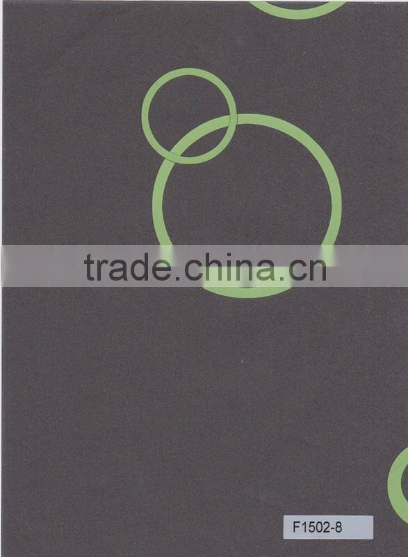 decor paper of 3D circle classical best sell decorative laminated floor of melamine paper