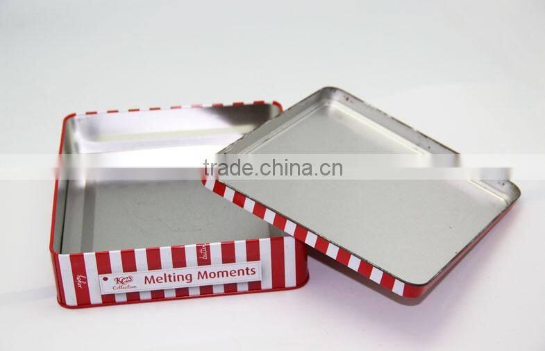 Square Cookie Tin Can Customized Design