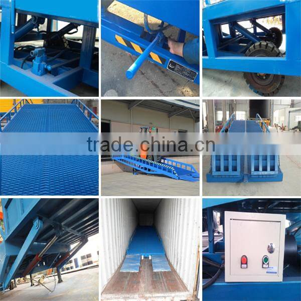 6-15 ton Warehouse Loading Ramp Mobile Container Yard Ramp