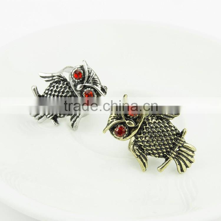 Hot fashion jewelry 2016 new owl rings