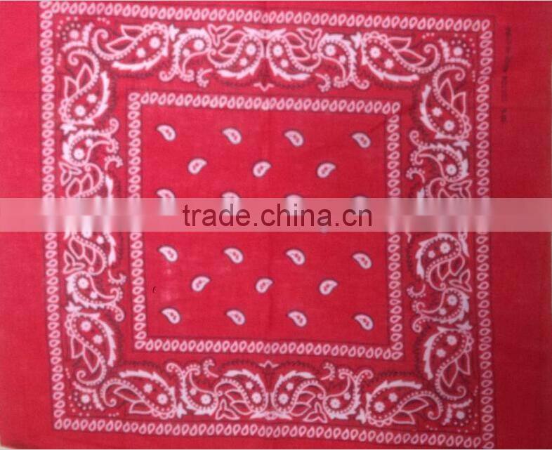 top quality white100%cotton paisley bandana