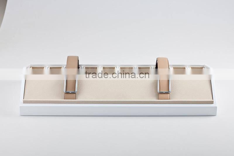 Unique wooden 10-Grid belt display stand