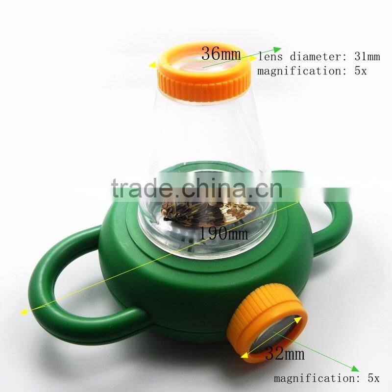 Kid Toy Magnifier Tool China Supplier,Plastic Bug Viewer Children Toy Magnifying Glass