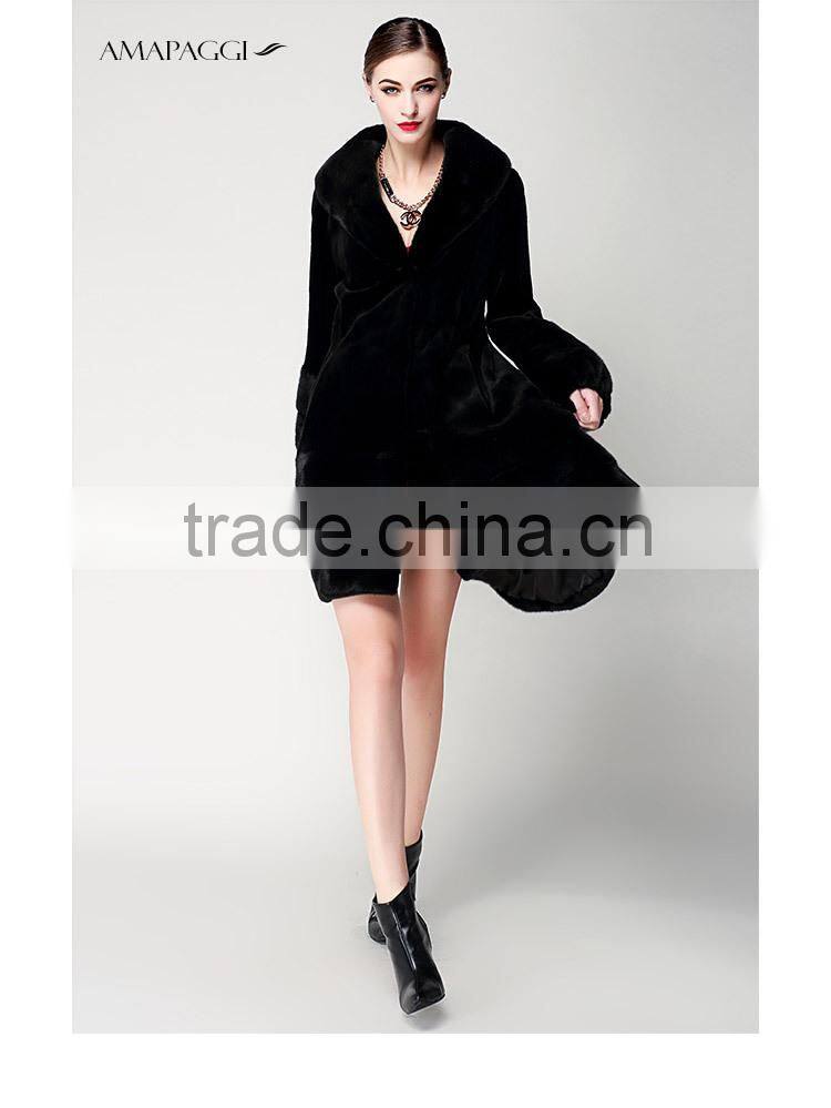 2015 long winter real mink fur womens' coat for sale