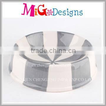 Handpainted Ceramic Round Personalized Pet Bowls