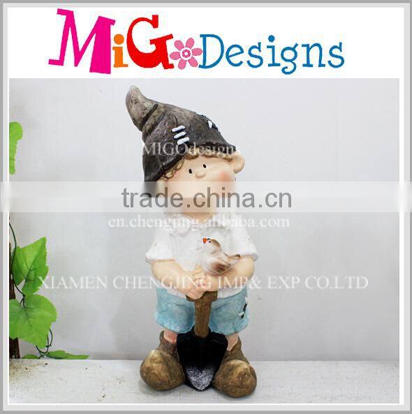 Magnesia Boy And Girl Ornament With Large Size For Garden