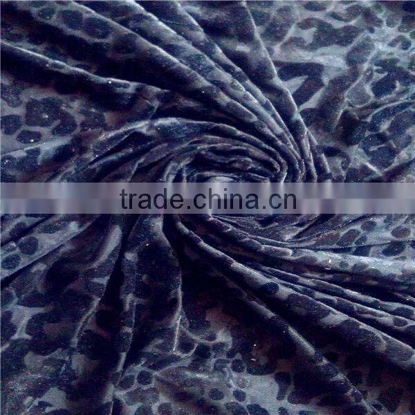 burn out velvet fabric for garments fabric