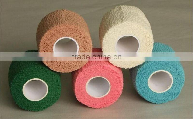 FDA certificated non woven colored self adhesive elastic bandage