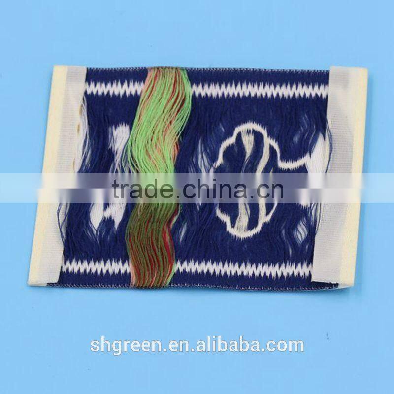 Name brand apparel folded woven label for T-shirt