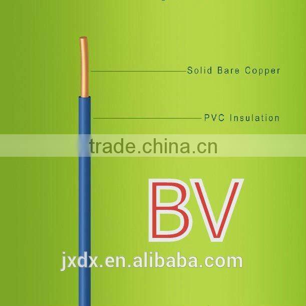 450/750V H07V-U PVC Insulated Wire BV cable BVR electrical Wire