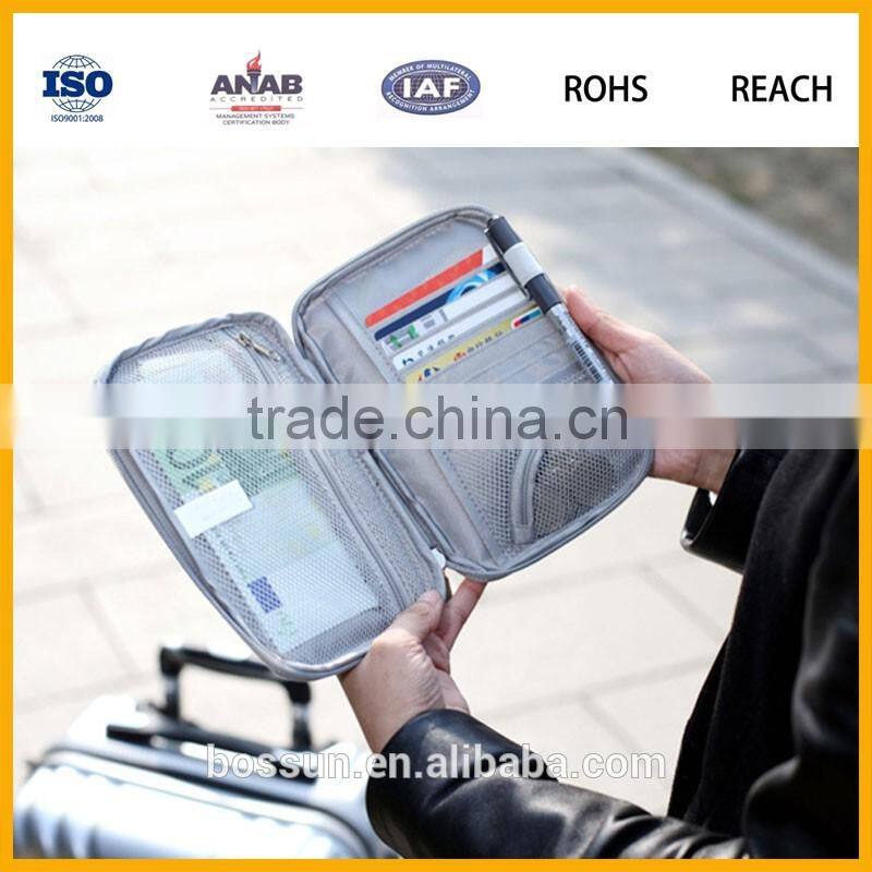 Manufacturing Home&Travel Cable Organizer Case Storage Bag for money ,Passport,ID card