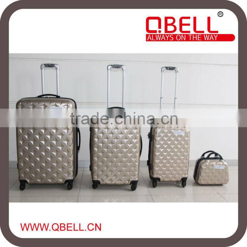 Beautiful fashion ABS hard material Luggage Trolley Case Flower design