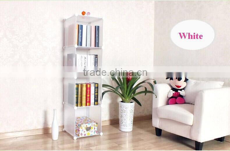 Red flower color kids bookcase with plastic material( FH-AL0017)