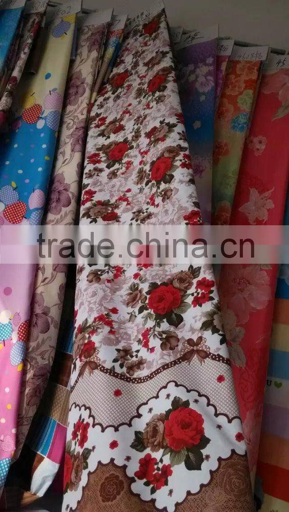 2016 the leastes 100% polyester fabric brushed soft fabric printing romantic fabric