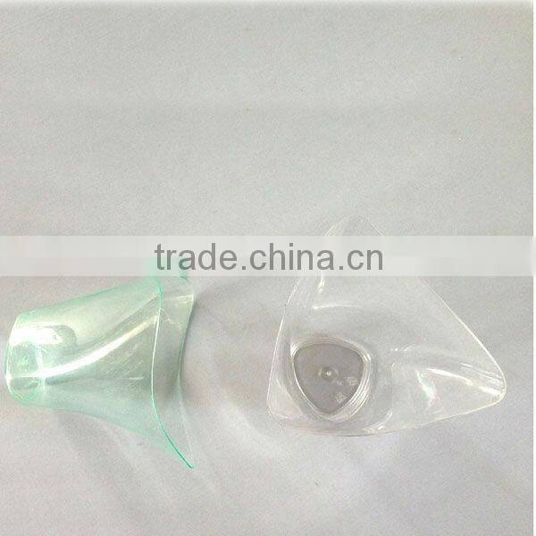 Transparent or Blue Plastic disposable dessert container