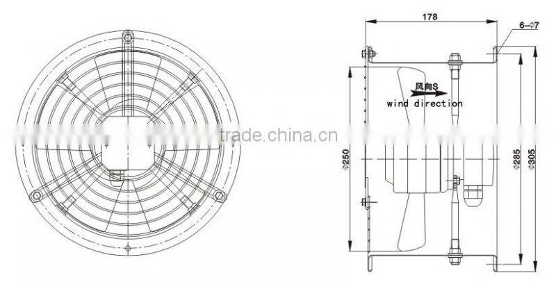external kitchen reversible install inline duct fan