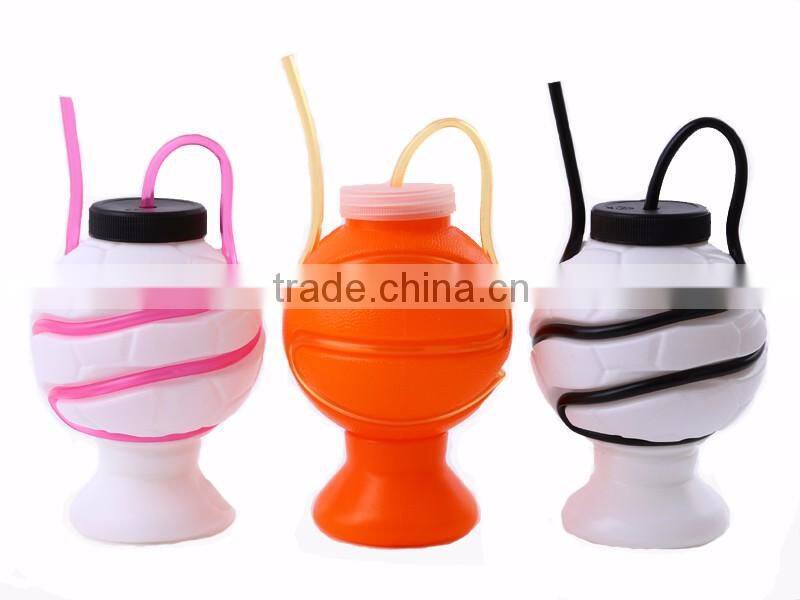 brown gourd pattern drinking straw cup